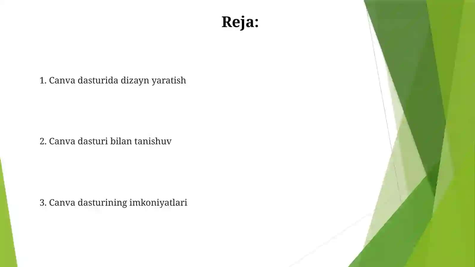 Canva dasturida dizayn yaratish 2