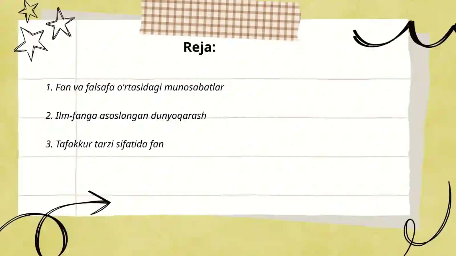 Fan va falsafa o'rtasidagi munosabatlar 2