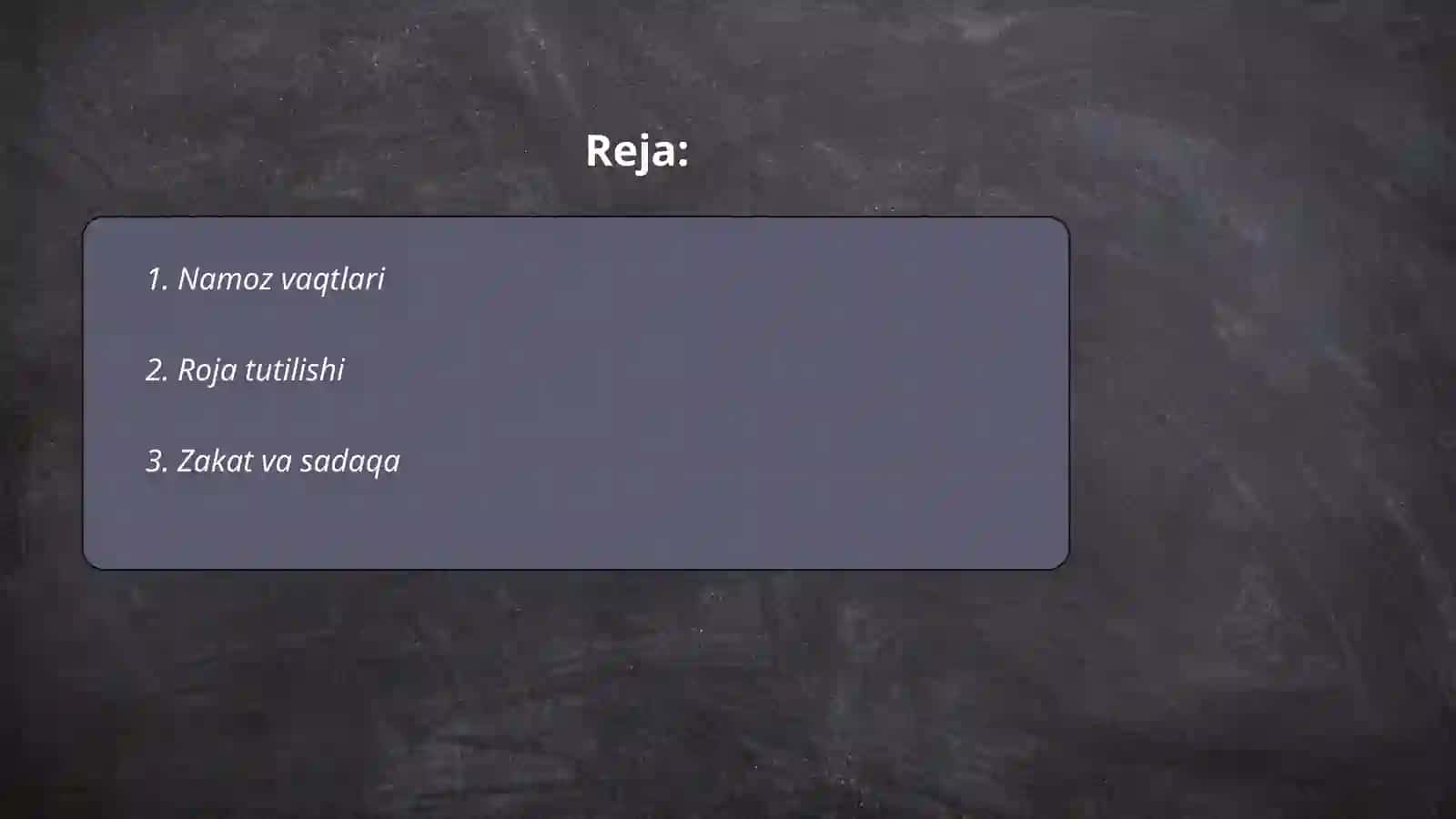 Madrisa va ularni ustida amallar 2