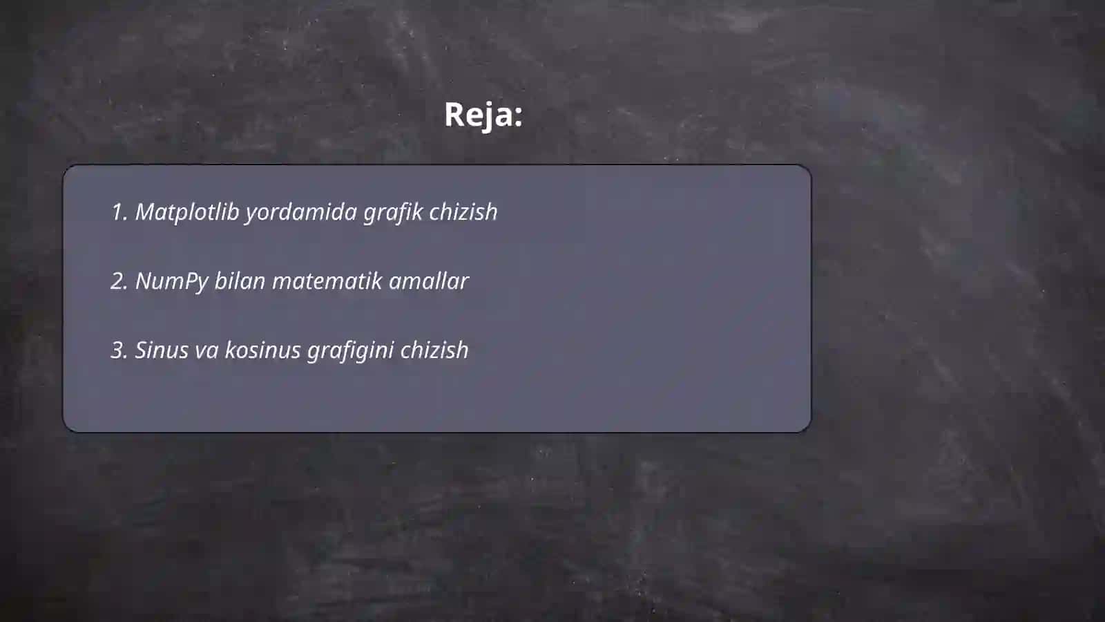 Matplotlib yordamida grafik chizish 2