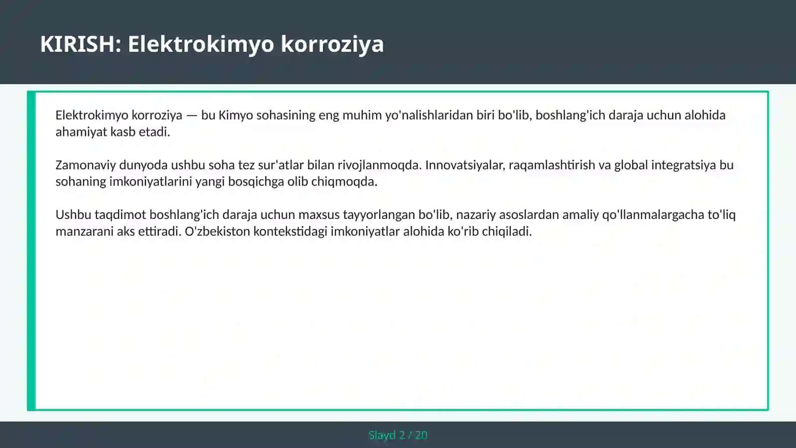ELEKTROKIMYO KORROZIYA 2