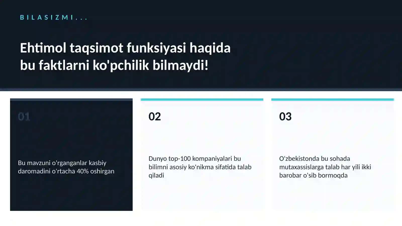 Ehtimol taqsimot funksiyasi 2