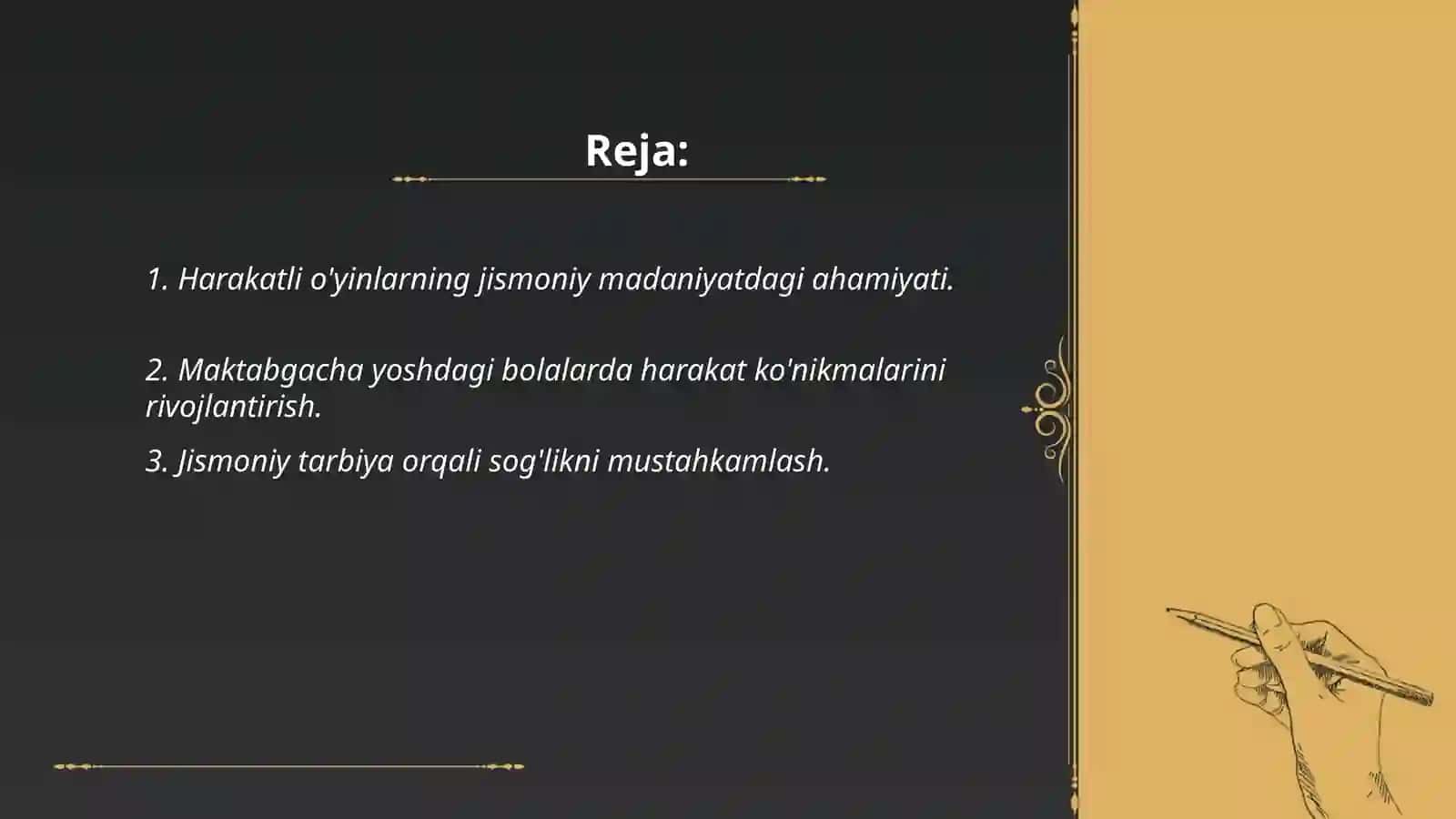 Harakatli o'yinlar jismoniy ma'daniyatni asosiy metodi 2