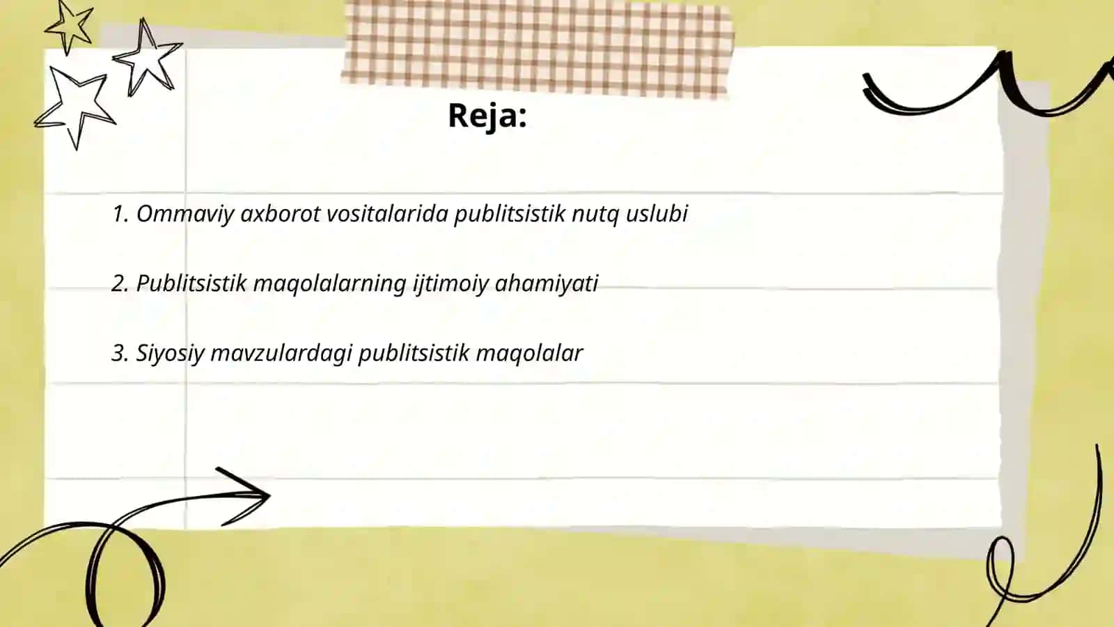 Ommaviy axborot vositalarida publitsistik nutq uslubi 2