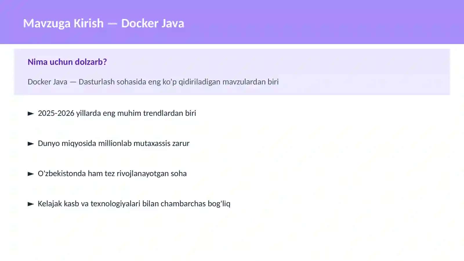 Docker Java 2