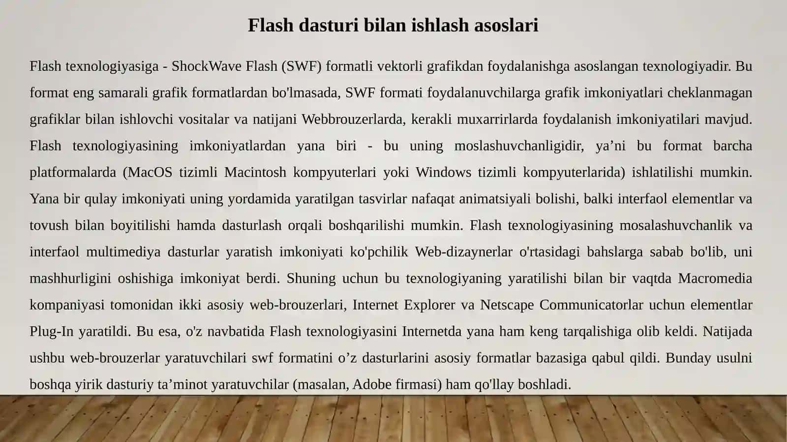 Flash softi 2