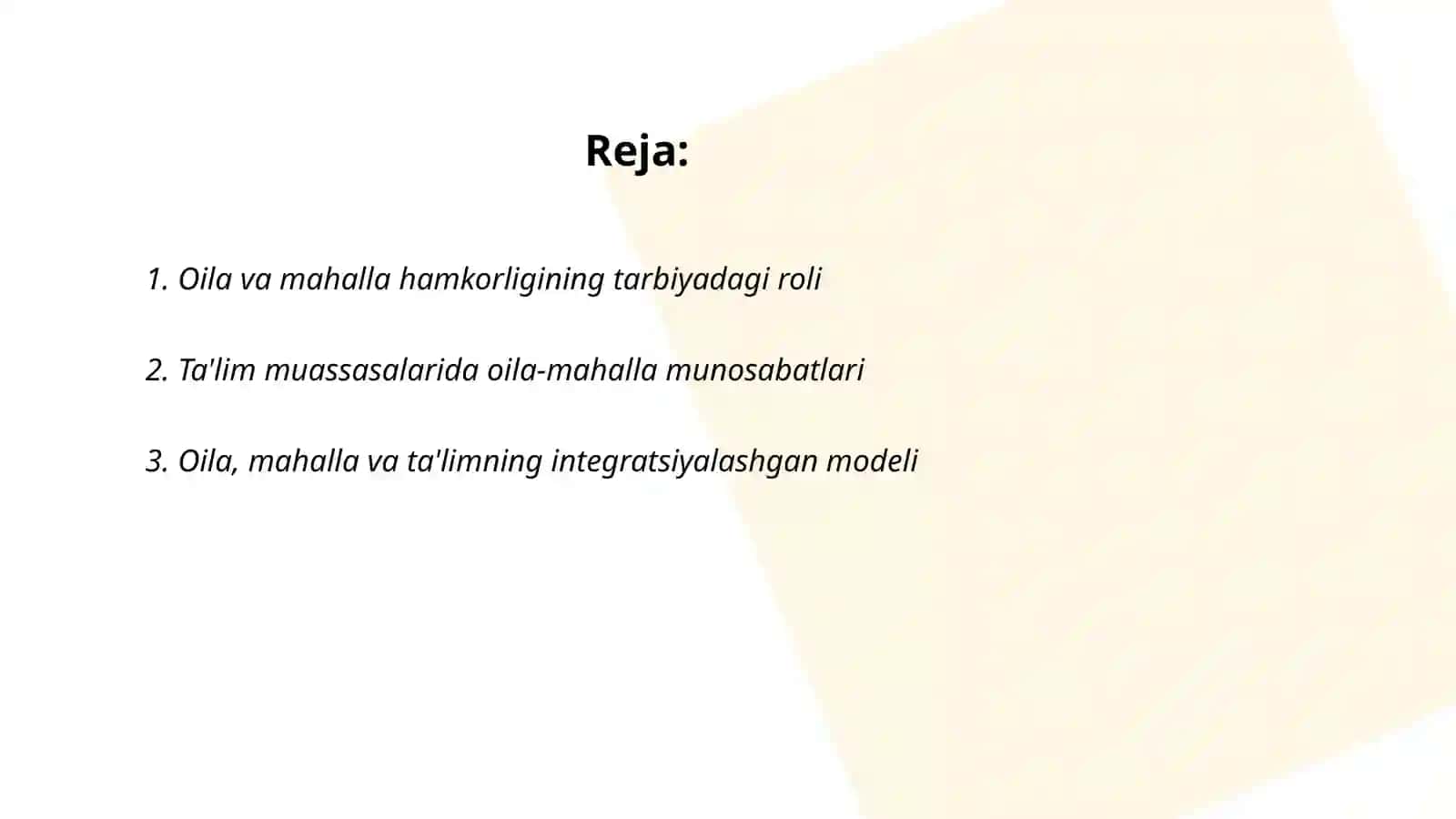 Tarbiya jarayonida oila mahalla hamda talim muassalarining ozaro hamkorligi 2