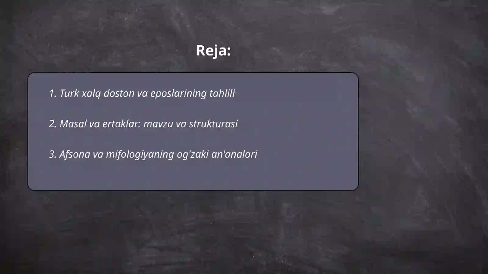 Turk xalq og'zaki ijodi 2