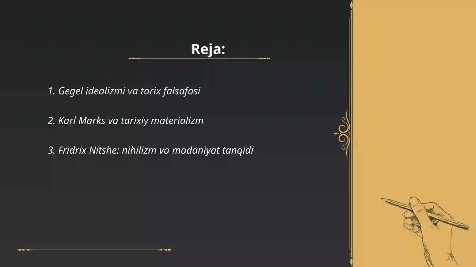 XIX-XX asr G'arbiy Yevropa falsafasi 2