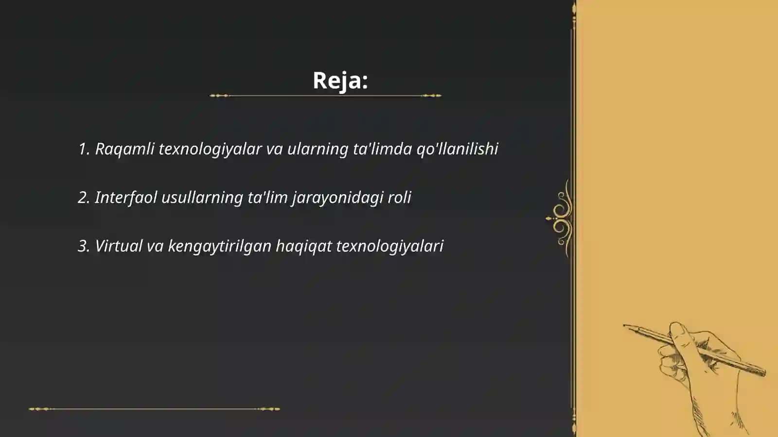 Interfaol usullardan texnalogiya darslarida foydalanish 2