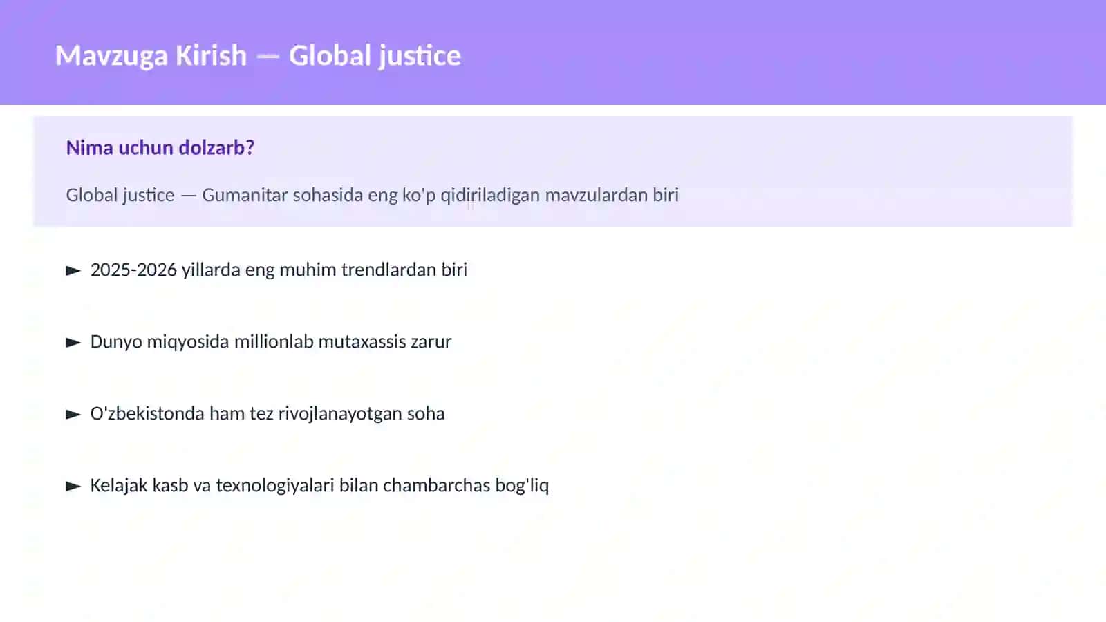 Global justice 2