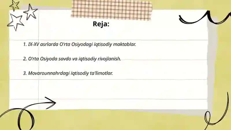 IX - XV asrlarda O'rta Osiyodagi iqtisodiy fikrlar. XIX asr o'rtalaridagi namoyondalar. Senior, Bastiya, Mak Kulox va Kerilarning iqtisodiy qarashlari 2