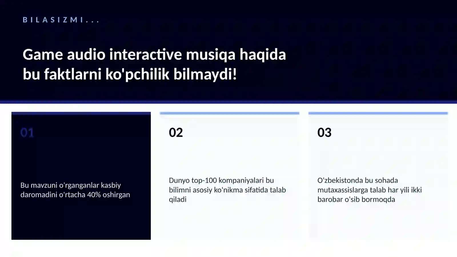 Game audio interactive musiqa 2