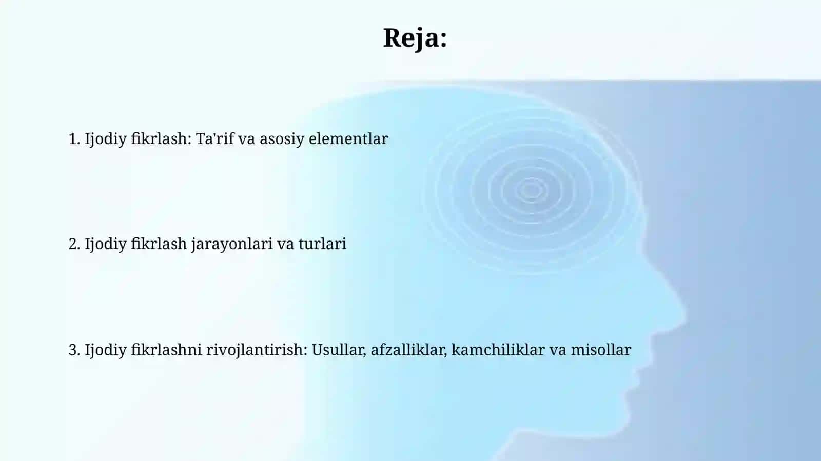 Kreativ fikrlash nima tushuncha 2
