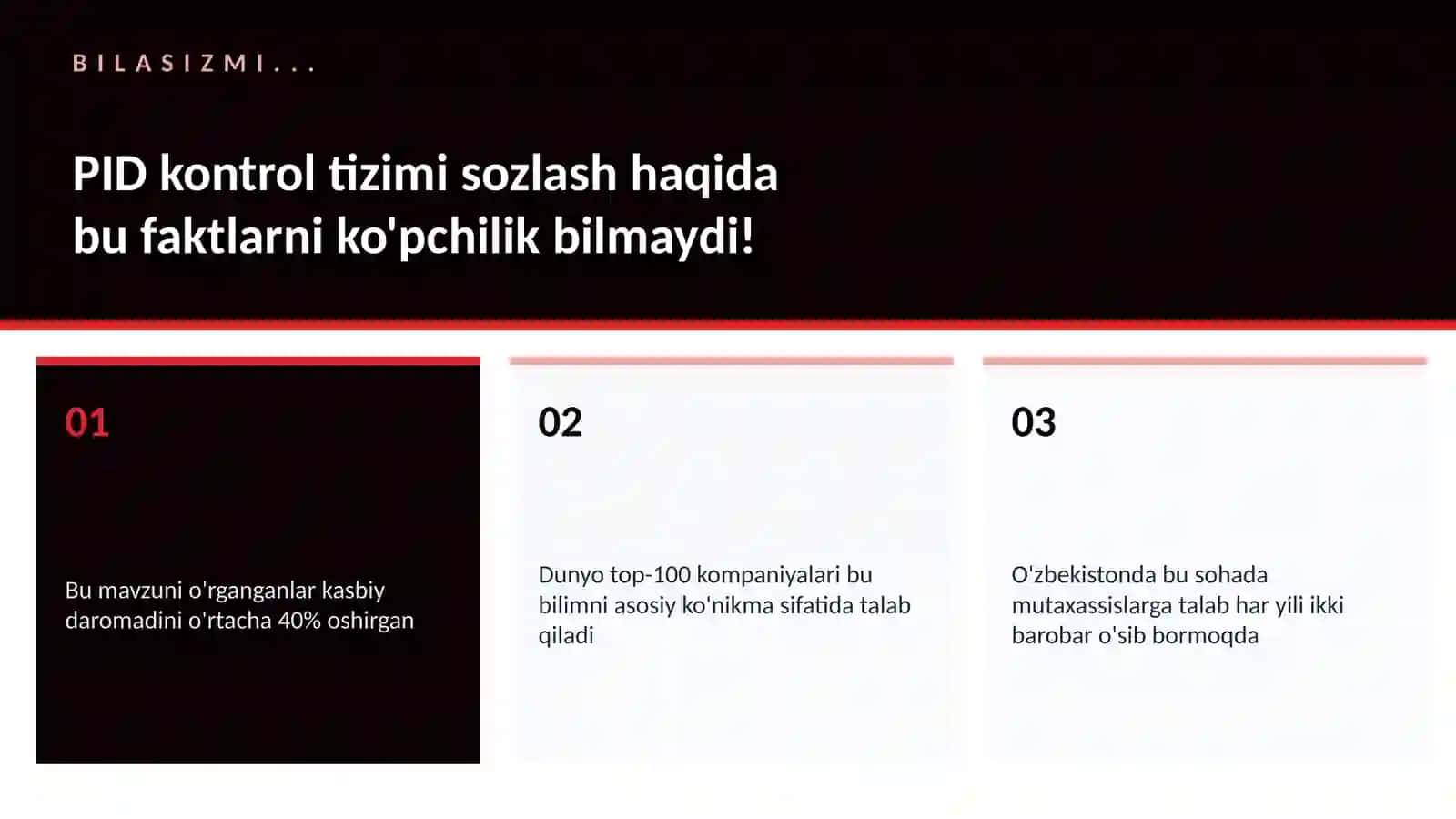 PID kontrol tizimi sozlash 2