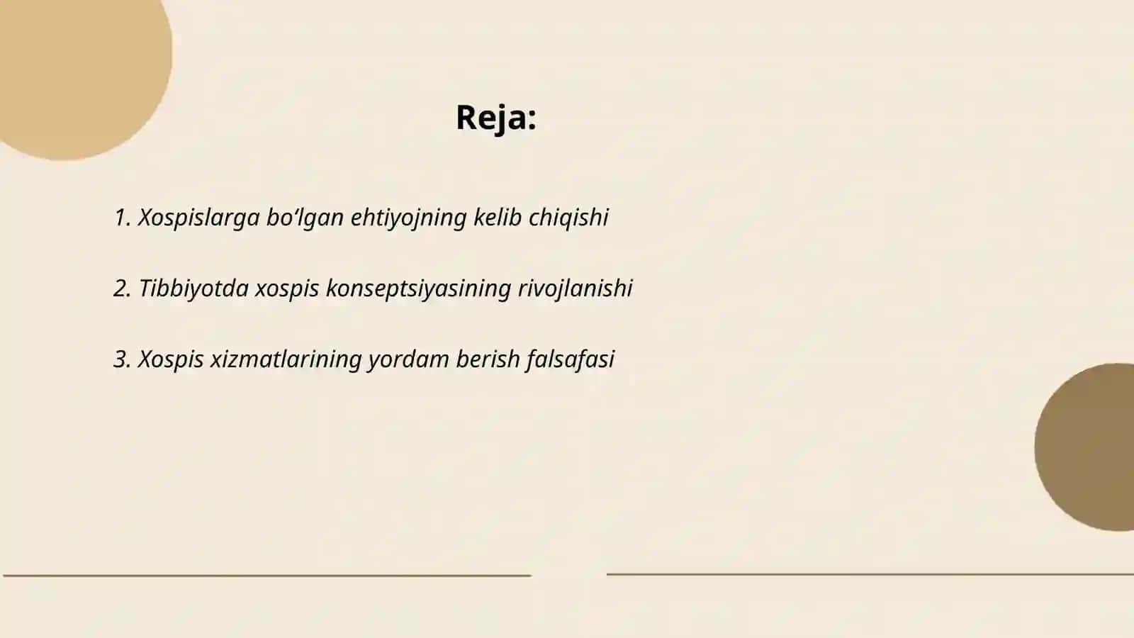 Xospislarni vujudga kelishi tarixi 2