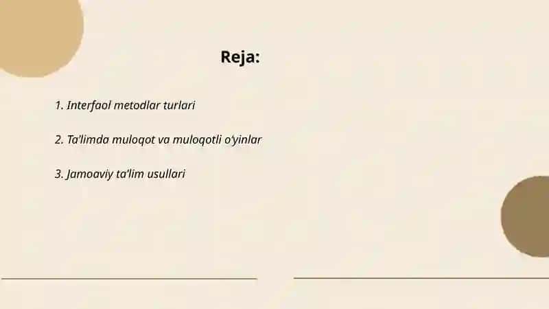 Ta’lim berishning interfaol metodlari 2