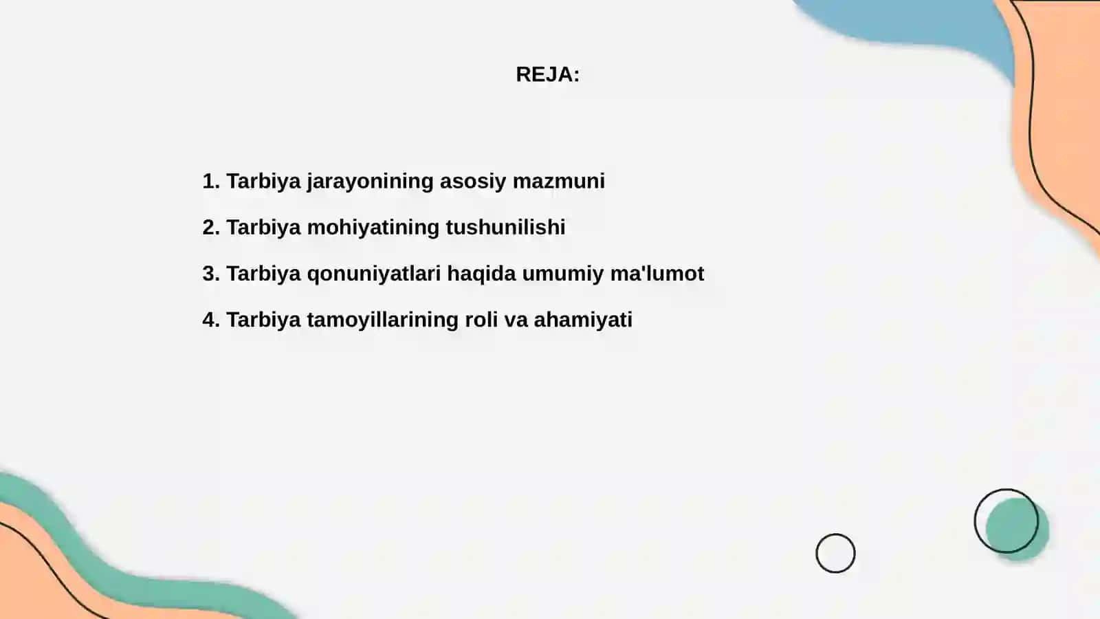 Tarbiya jarayonining mazmuni va mohiyati 2