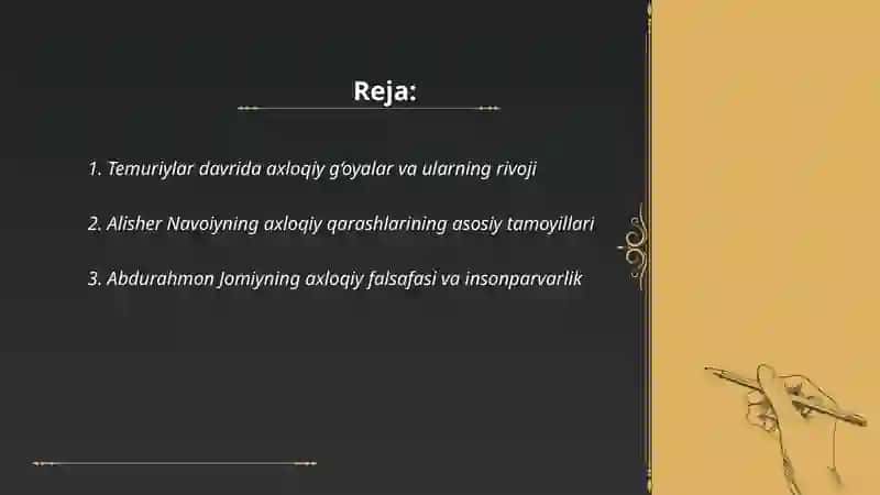 Temuriylar davrida Alisher Navoiy va Abdurahmon Jomiy 2