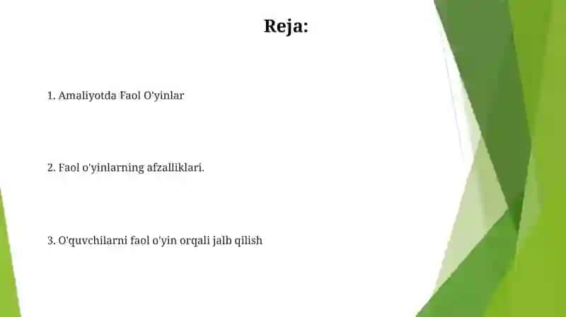 Faol o'yinlar va talaba motivatsiyasi 2