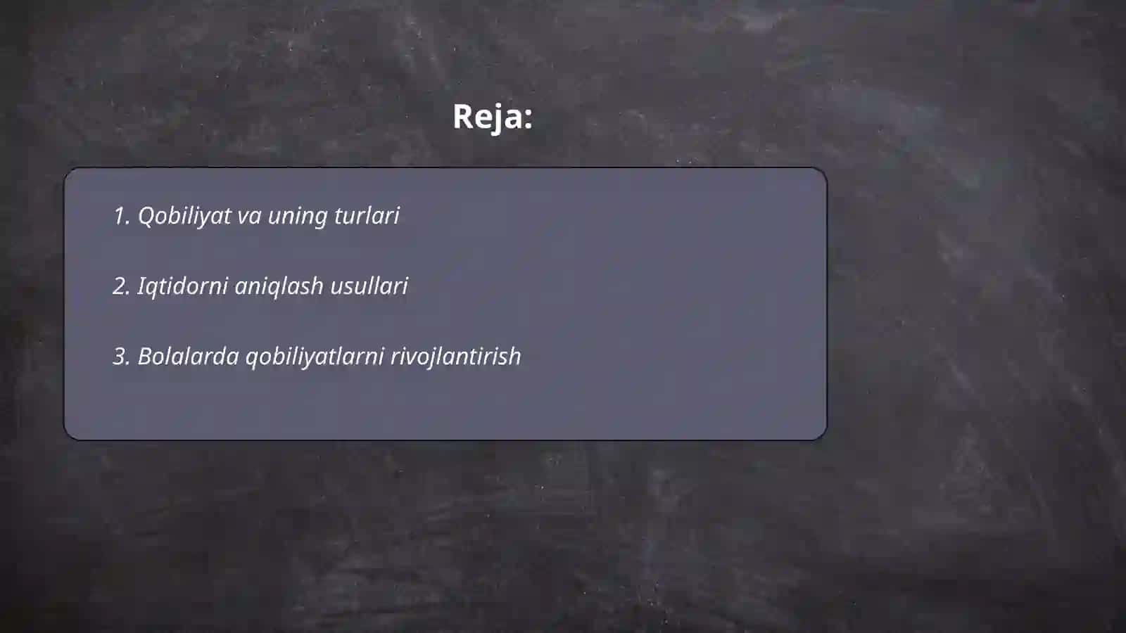 Qobiliyat va iqtidor 2