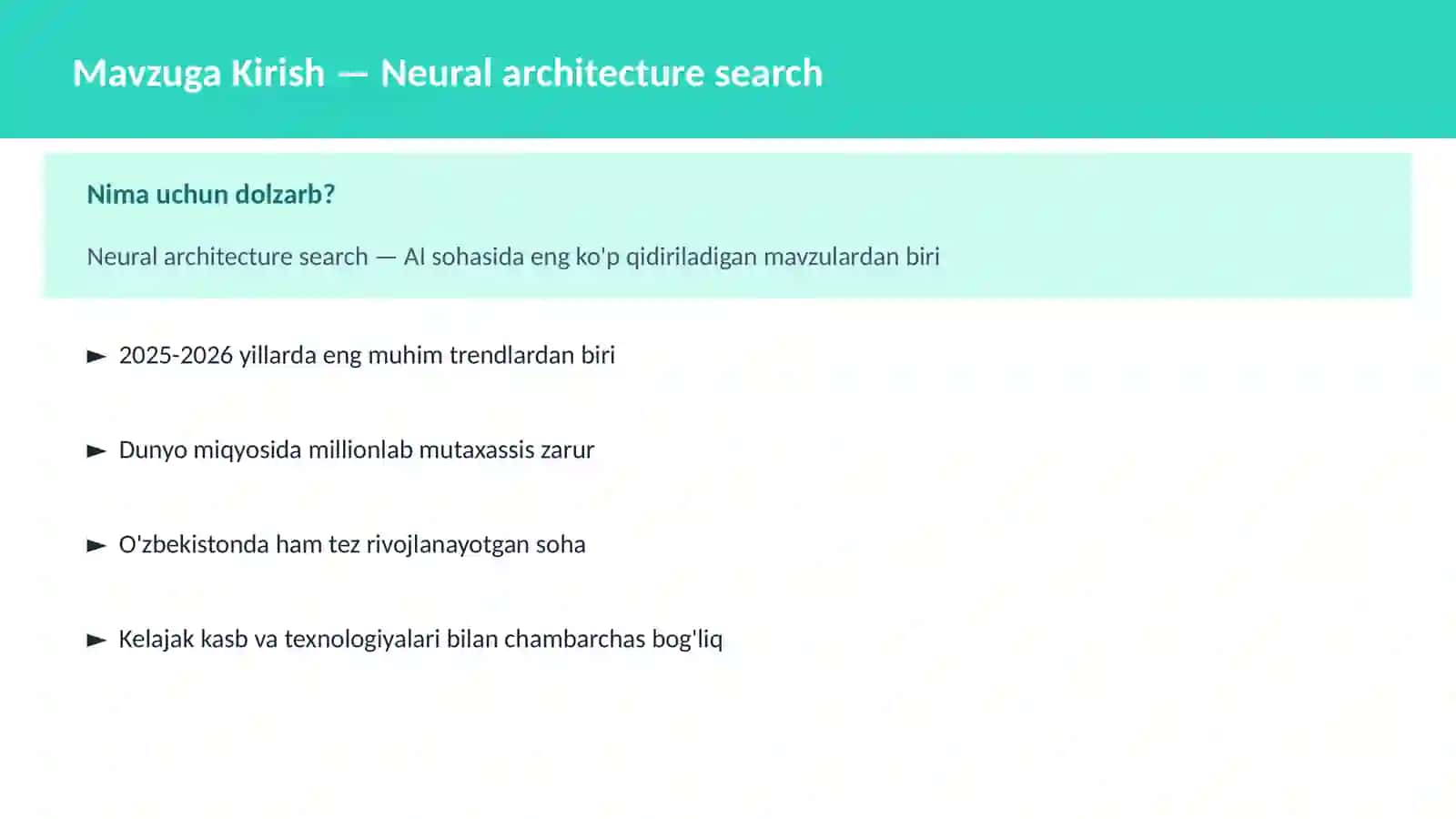 Neural architecture search 2
