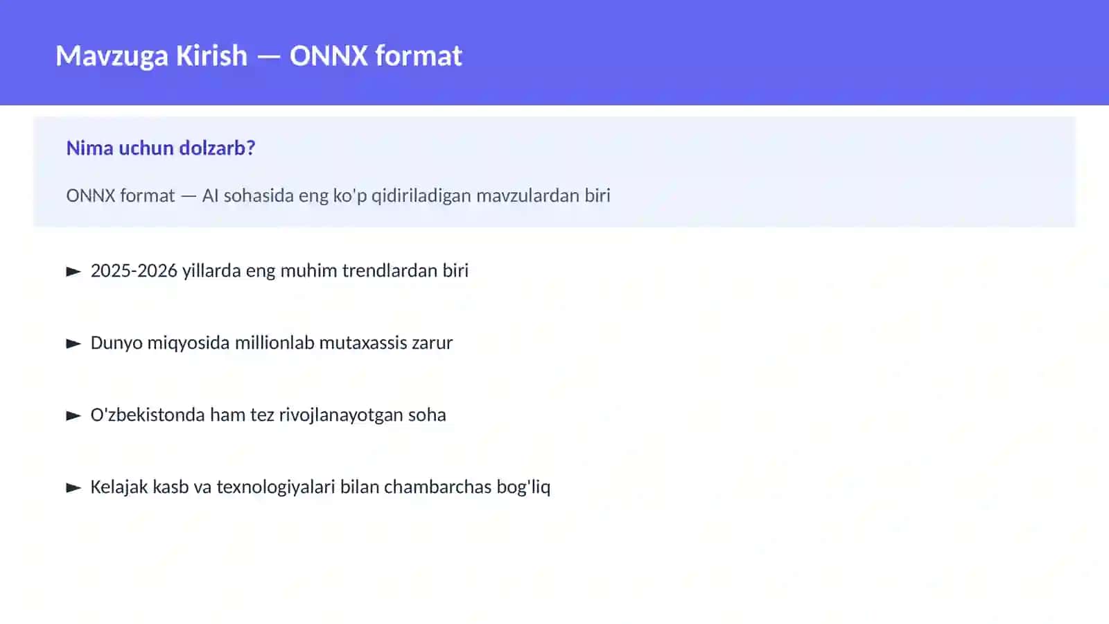ONNX format 2