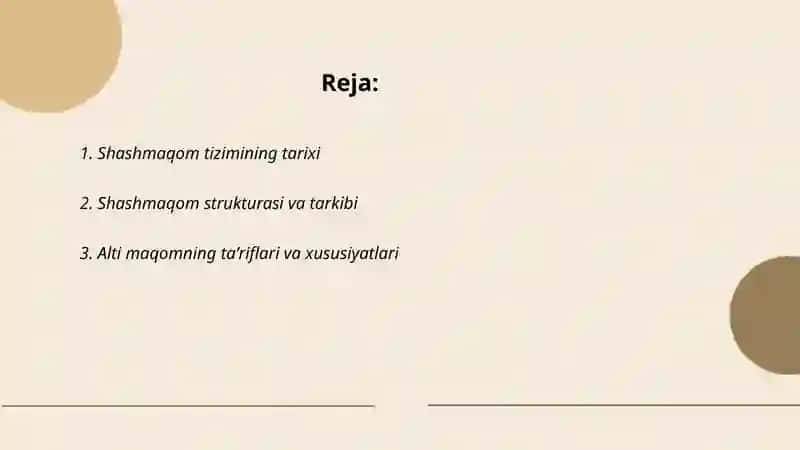 Shashmaqom tizimi 2