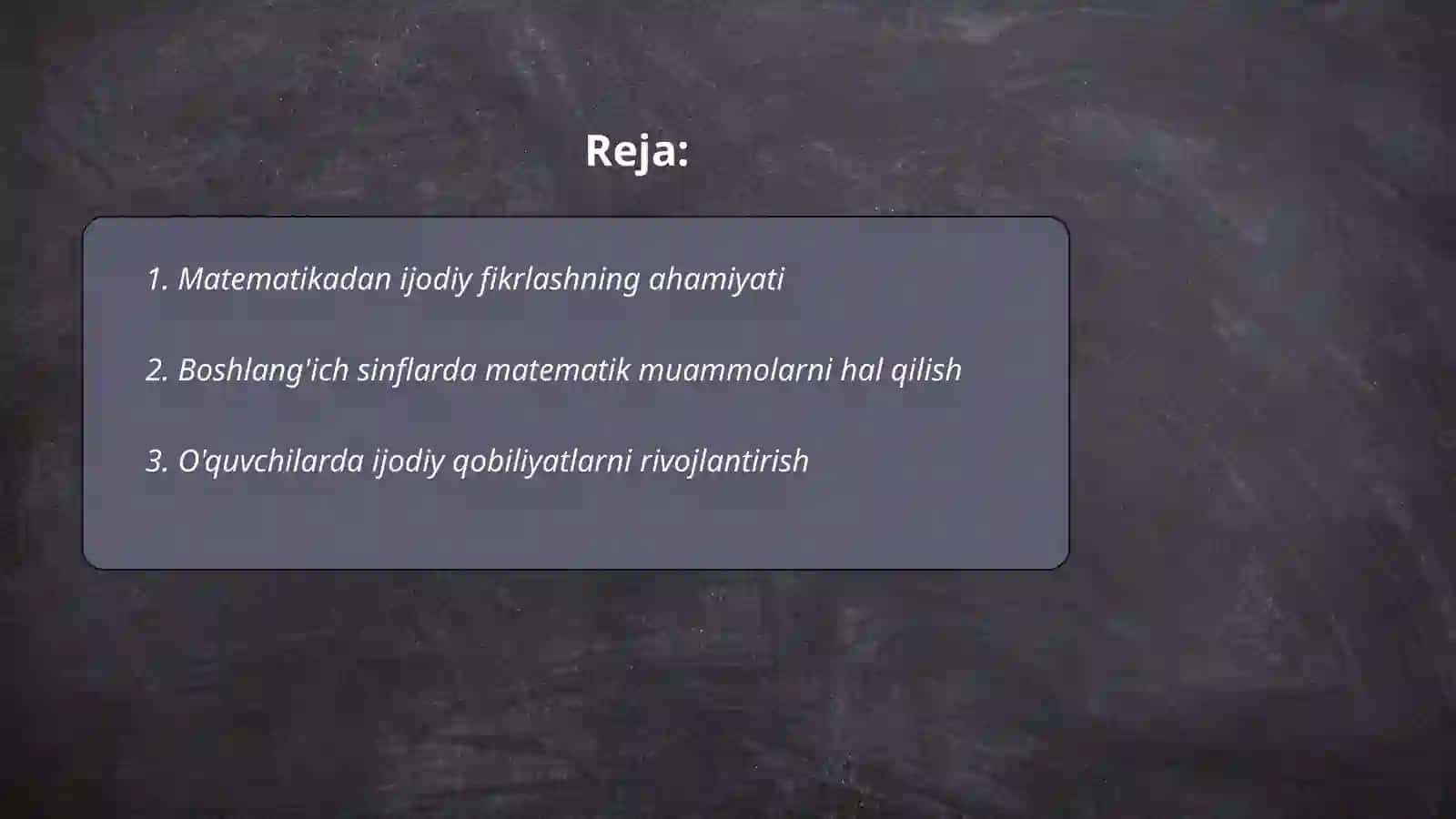 Boshlang'ich sinflarda matematikadan o'quvchilarning ijodiy ishlashga o'rgatish metodikasi 2
