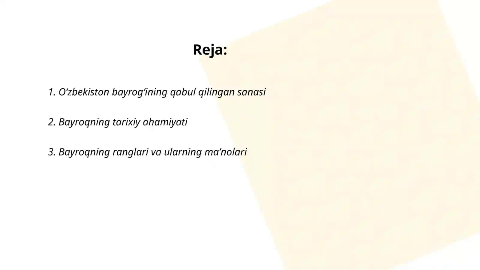 Bayrogʻimiz – faxrimiz, gʻururimiz (Oʻzbekiston respublikasi bayrogʻi qabul qilingan kun) 2