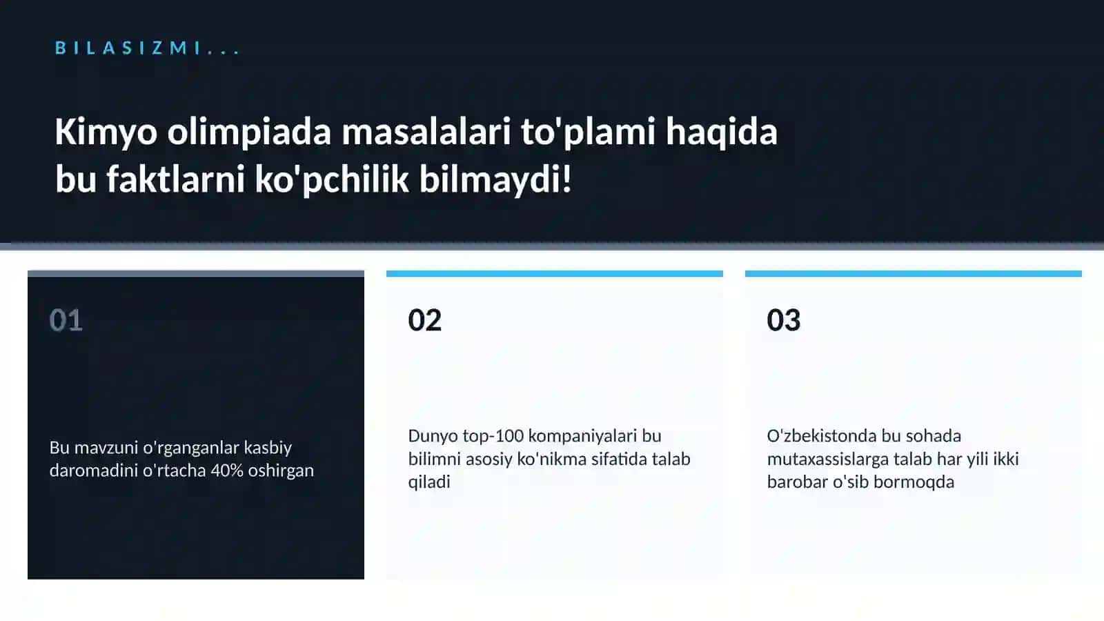 KIMYO — UY VAZIFALARI 2
