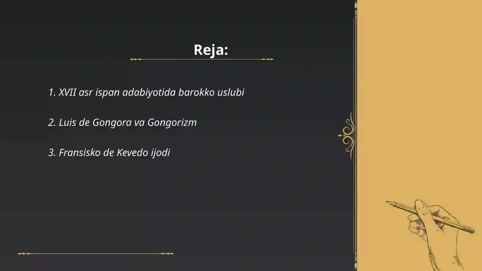 XVII asr Ispan adabiyoti 2