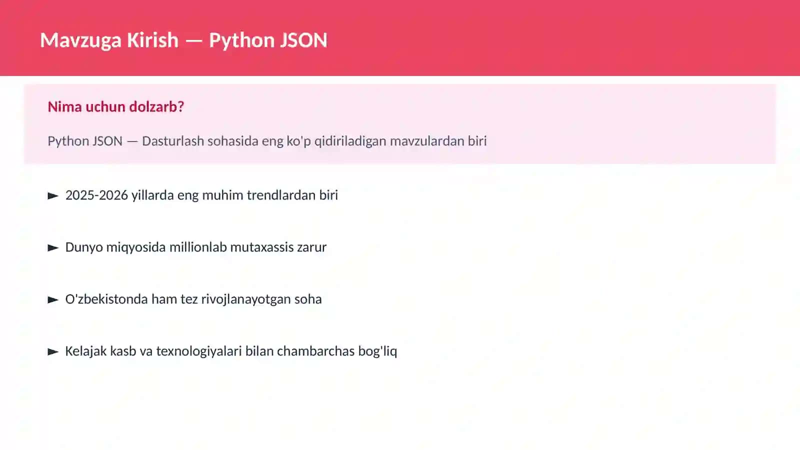 Python JSON 2
