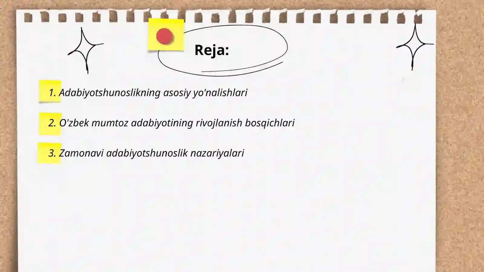 Adabiyotshunoslikka oid video materiallar bilan tanishish 2