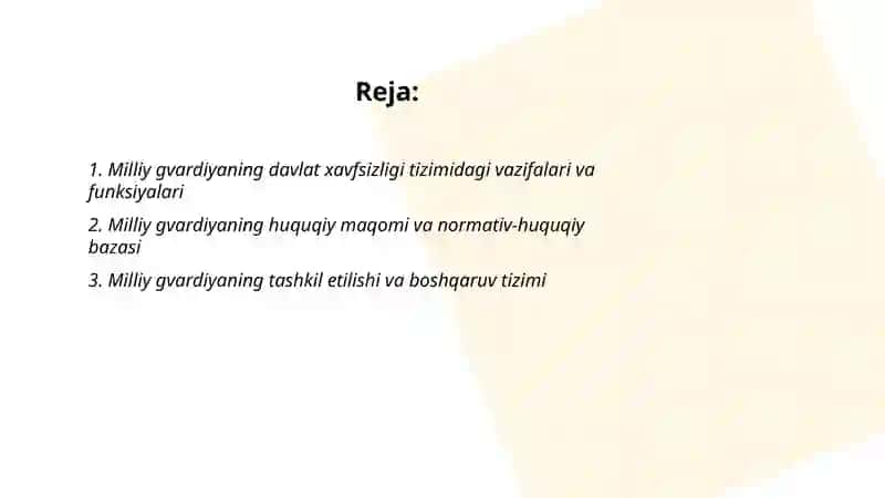 Milliy gvardiyaning davlat xavfsizligidagi o‘rni 2