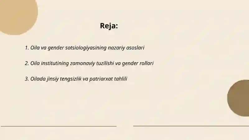 Oila va gender sotsiologiyasi fani sifatida 2