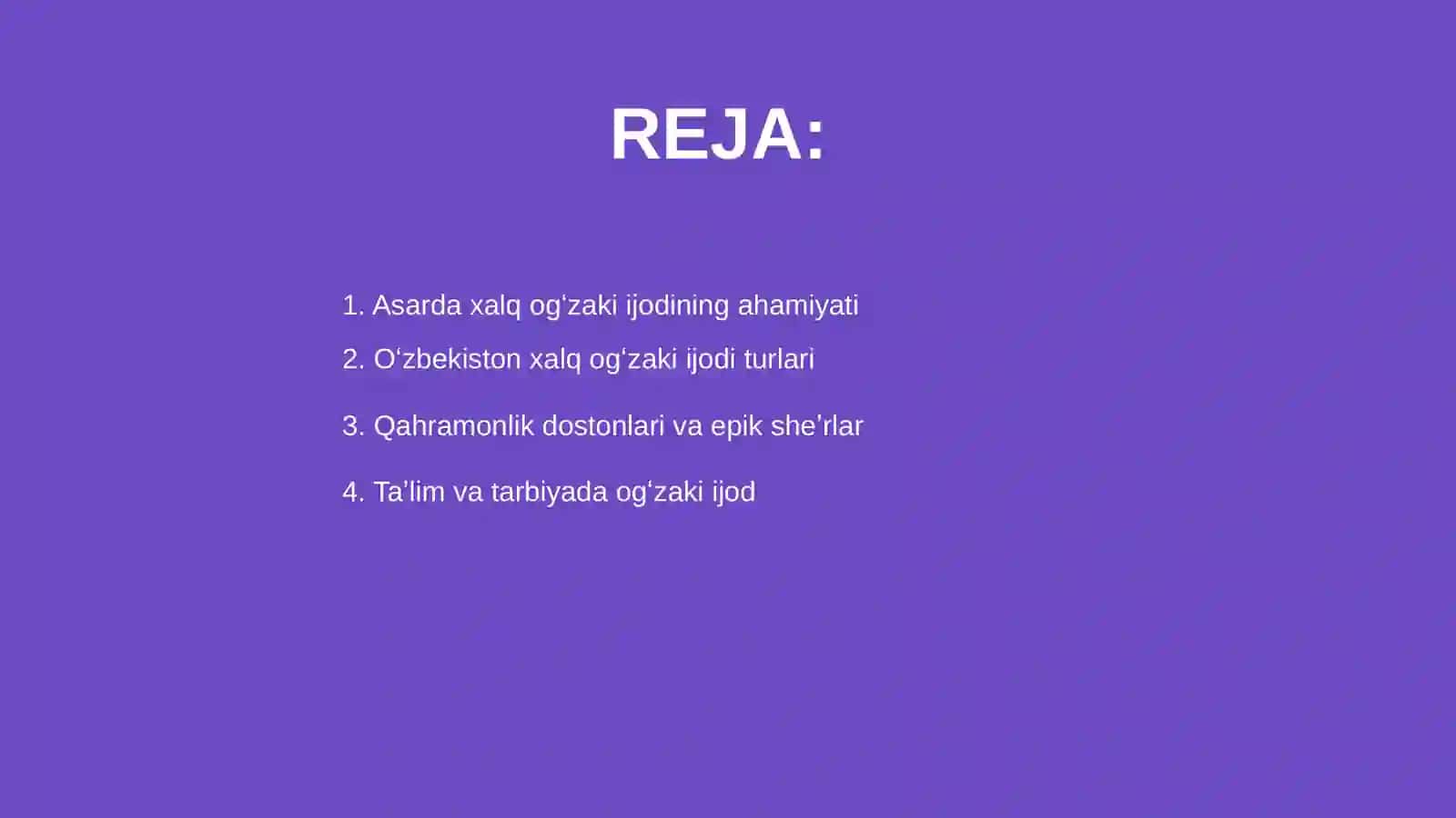 Asarda xalq ogʻzaki ijodi namunalar ifodasi 2