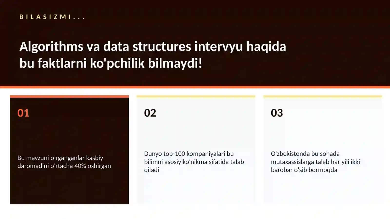 Algorithms va Data Structures Intervyu 2