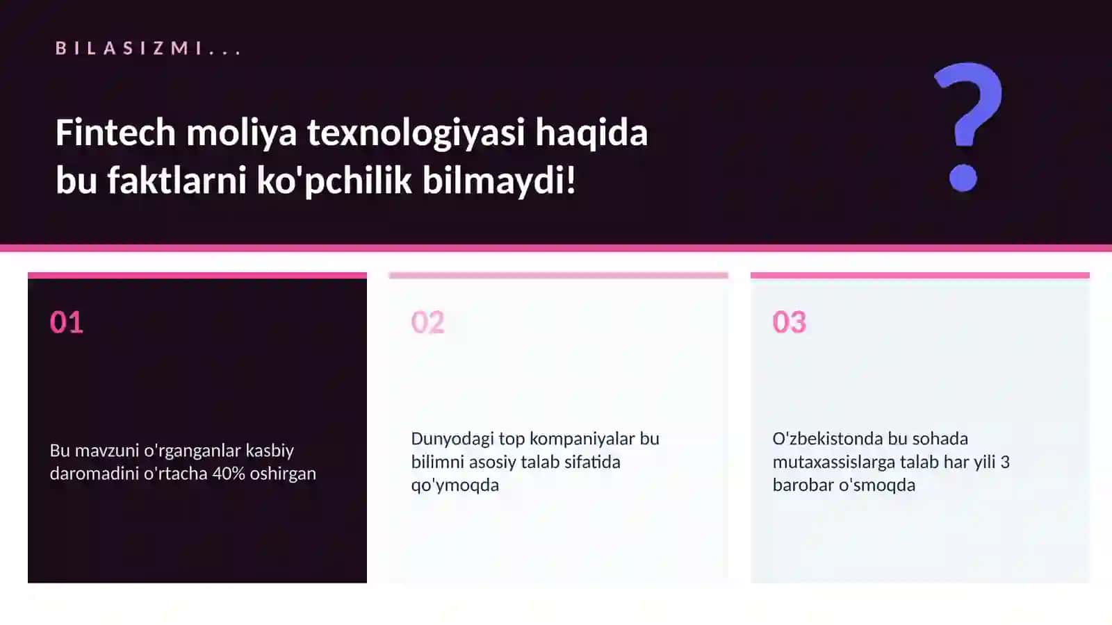 Fintech moliya texnologiyasi 2