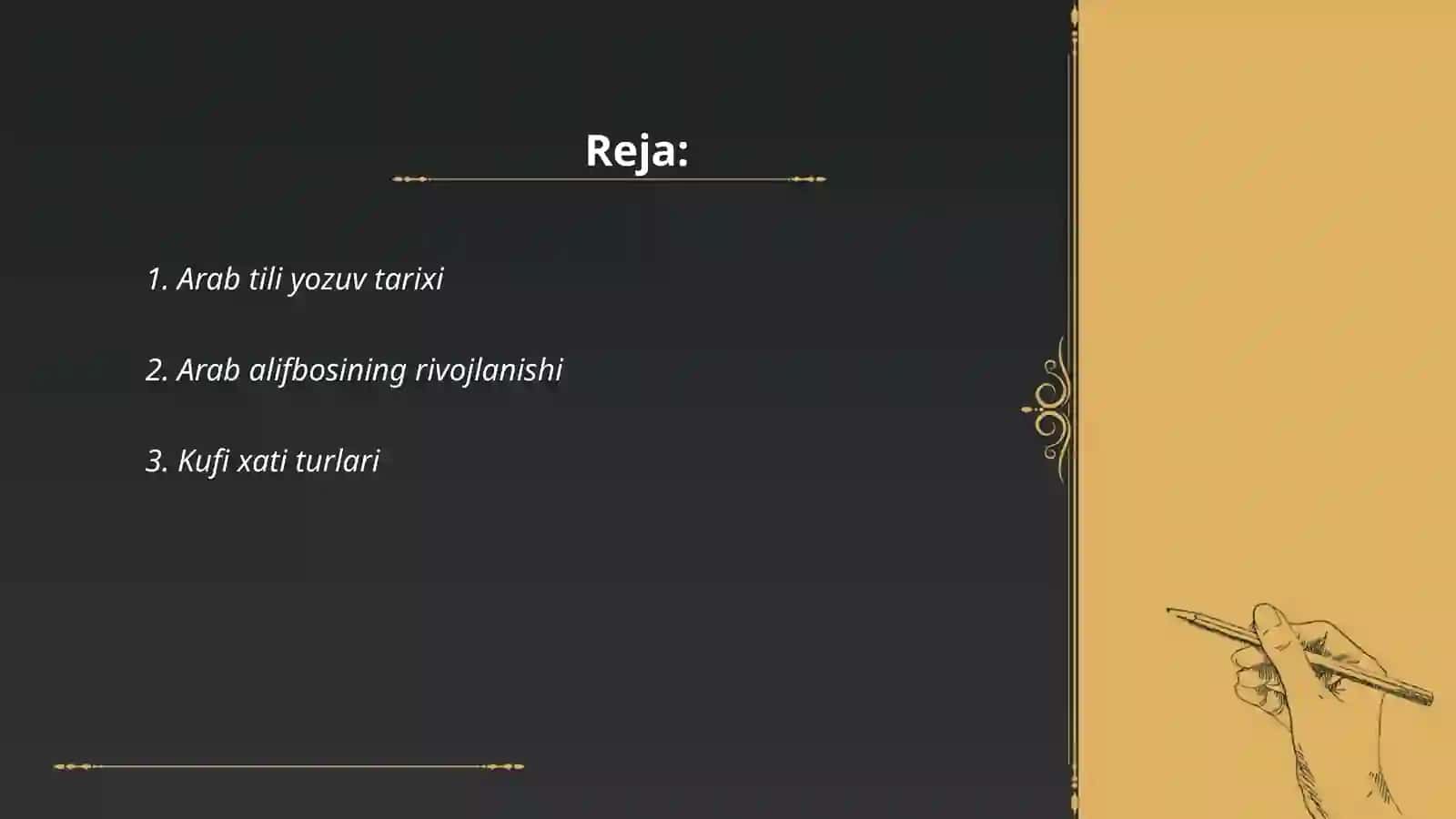 Arab tilida xat turlari 2