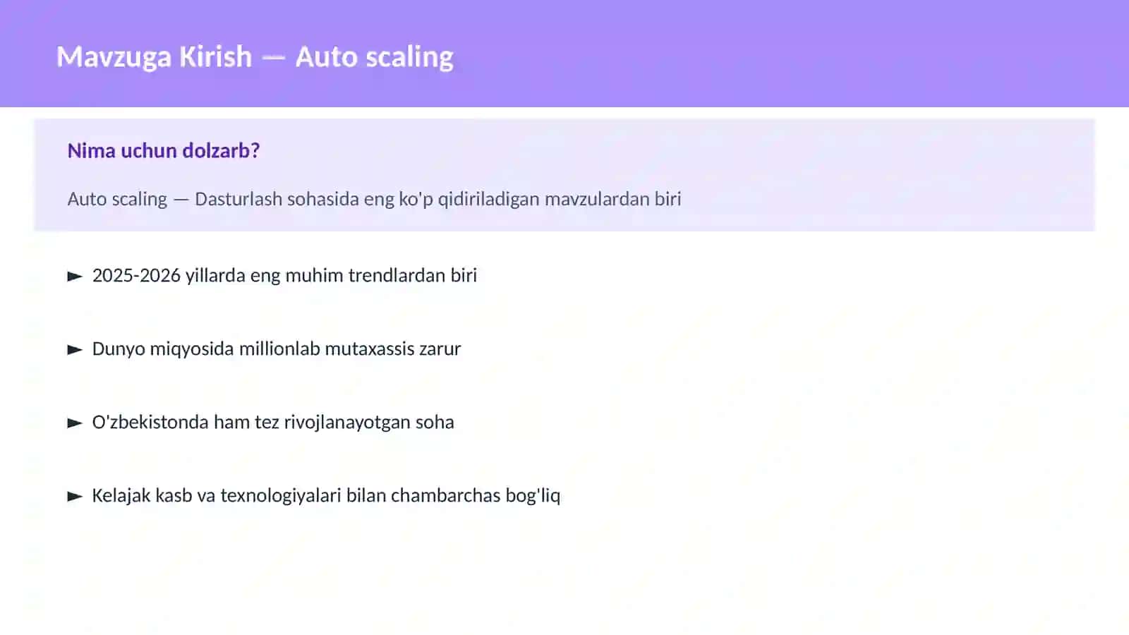 Auto scaling 2