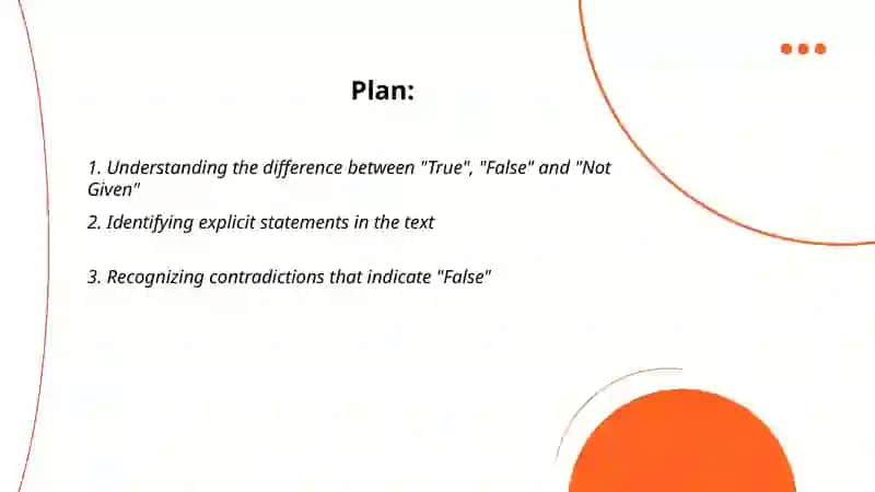 Understanding the difference between "True", "False" and "Not Given" 2
