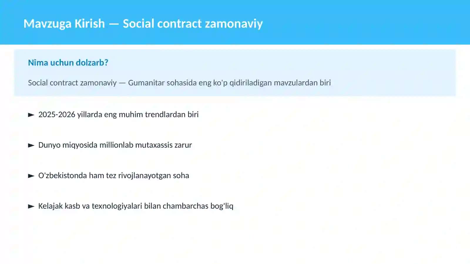 Social contract zamonaviy 2