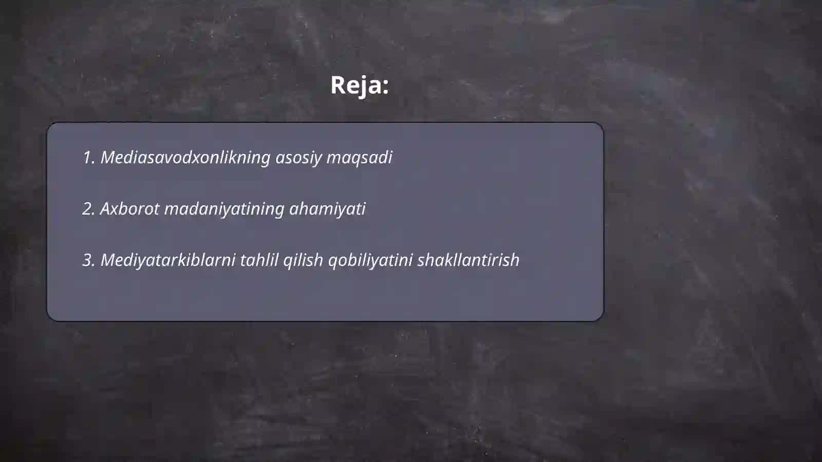 Mediasavodxonlik va axborot madaniyati fanining maqsadi,vazifasi va uning rivojlanish evolyutsiyasi 2