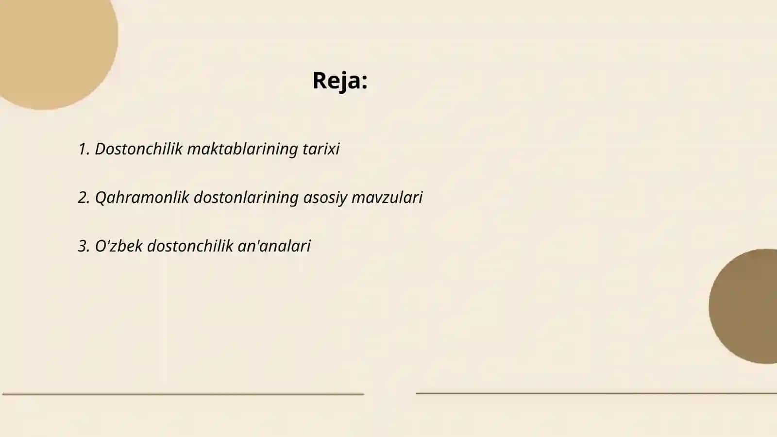 Dostonchilik maktablari va ularning anʼanalari. Qahramonlik dostonlari xususi yatlari 2