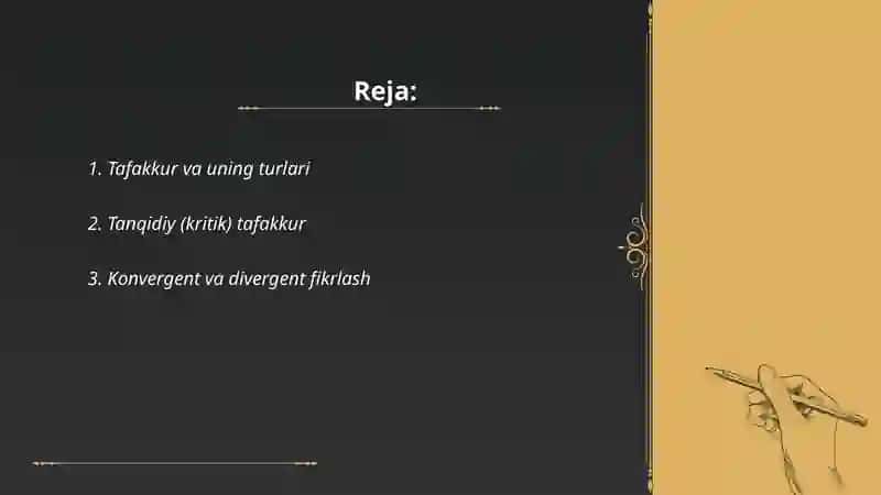 Tafakkur, intellekt va kreativlik 2