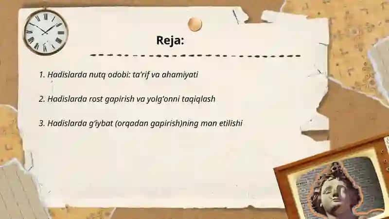 Hadislarda nutq odobi 2