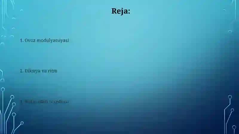 Nutq texnikasi:nafas olish, tovush, diktsiya, ritmika 2