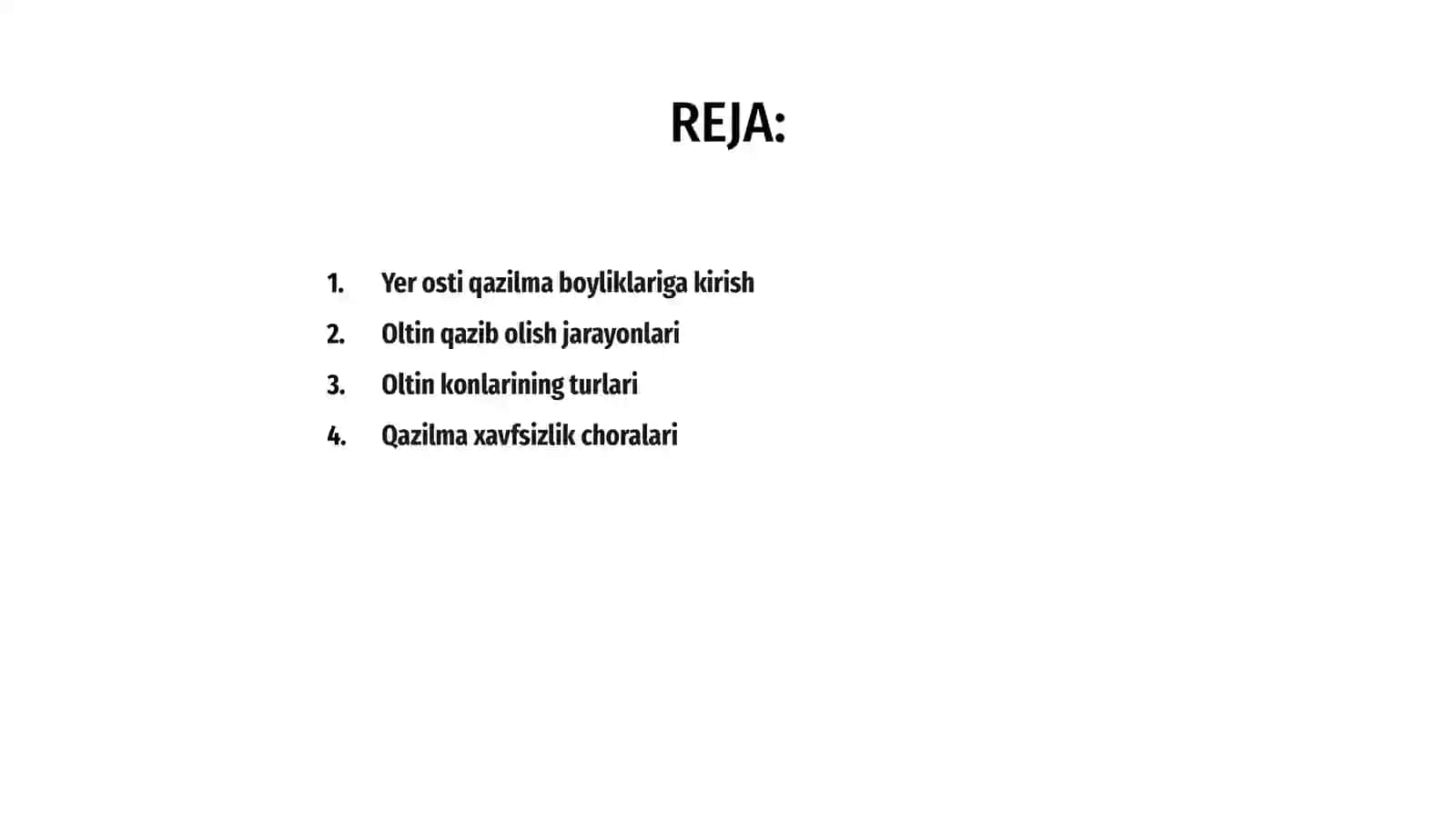 Yer osti qazilma boyliklari(oltin qazip olish oltin konlar) 2