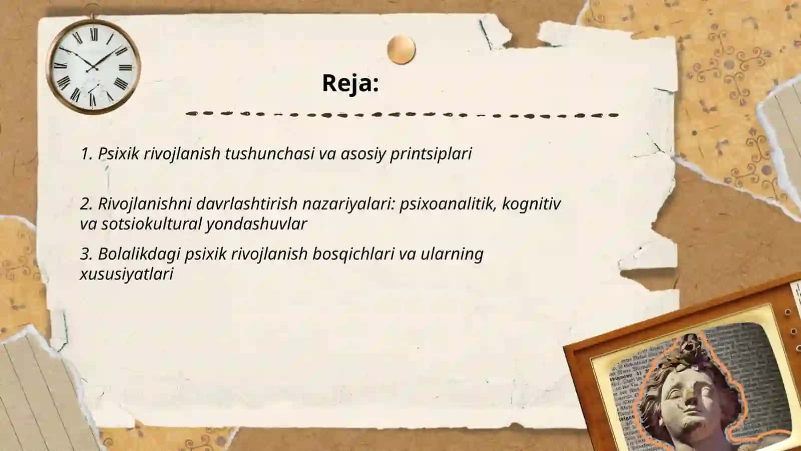 Psixik rivojlanish va uni davrlashtirish muammosi 2